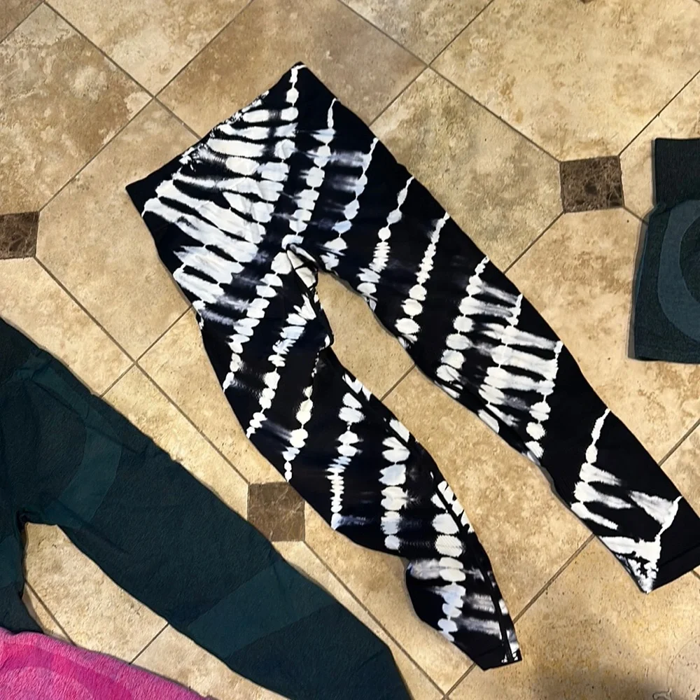 PINK seamless Tie dye leggings - Picture 1 of 1